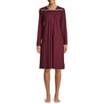 thumbnail image 1 of Hanes Women’s Long Sleeve Sleep Gown, 1 of 5