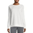 thumbnail image 1 of Hanes Women's Luxe Collection Lightweight Fleece Raglan Sleeve Sweatshirt, 1 of 5