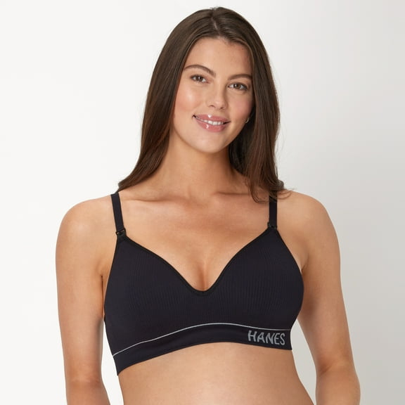 Hanes Women's Maternity Contour Nursing Bralette, Style MAT004, Sizes up to 2XL