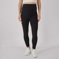 thumbnail image 1 of Hanes Maternity Women's Leak Protection 7/8 Leggings, 25" Inseam Black L, 1 of 12