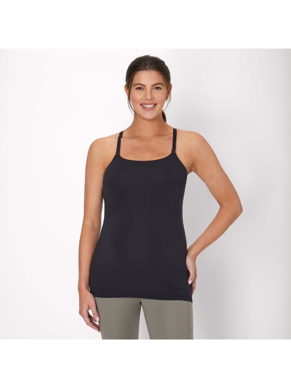 Maternity Women's Nursing Racerback Tank Black L