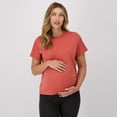thumbnail image 1 of Hanes Maternity Women's Short Sleeve T-Shirt Picante Pink 2XL, 1 of 11