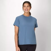 HANES Maternity Women's Short Sleeve T-Shirt Blue Dive M