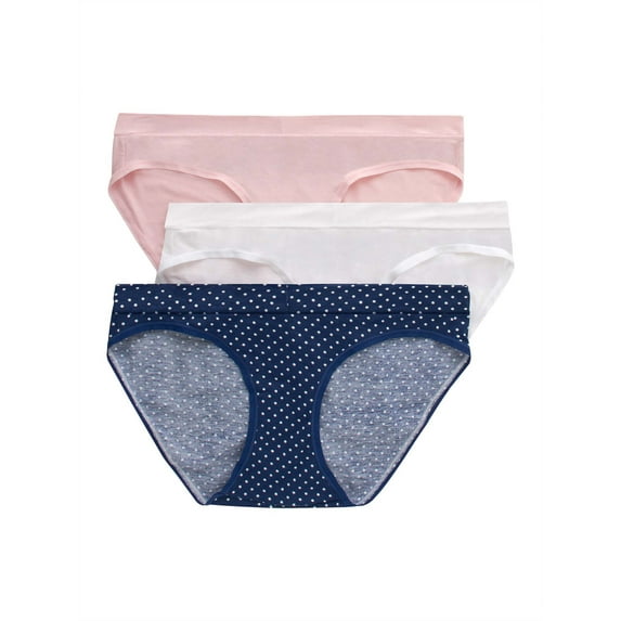 Hanes Women's Maternity V-Front Hipster Underwear, 3 Pack