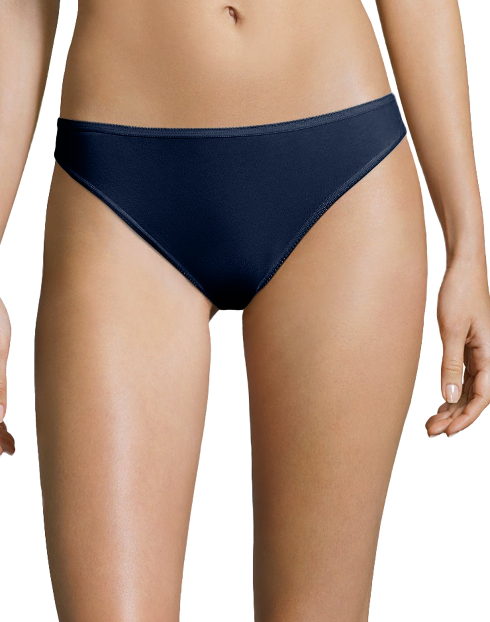 Hanes Women's Microfiber Stretch Thong Underwear, Comfort Flex