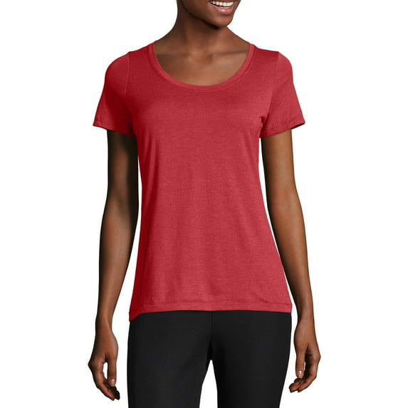 Hanes Women's Modal Triblend Short Sleeve Scoopneck Tee