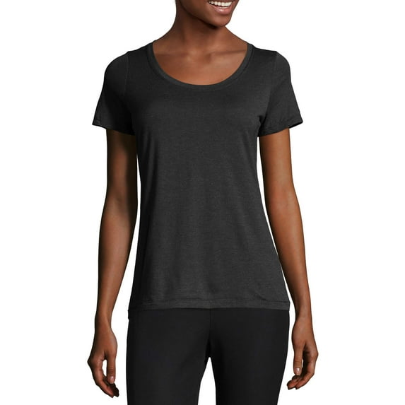 Hanes Women's Modal Triblend Short Sleeve Scoopneck Tee