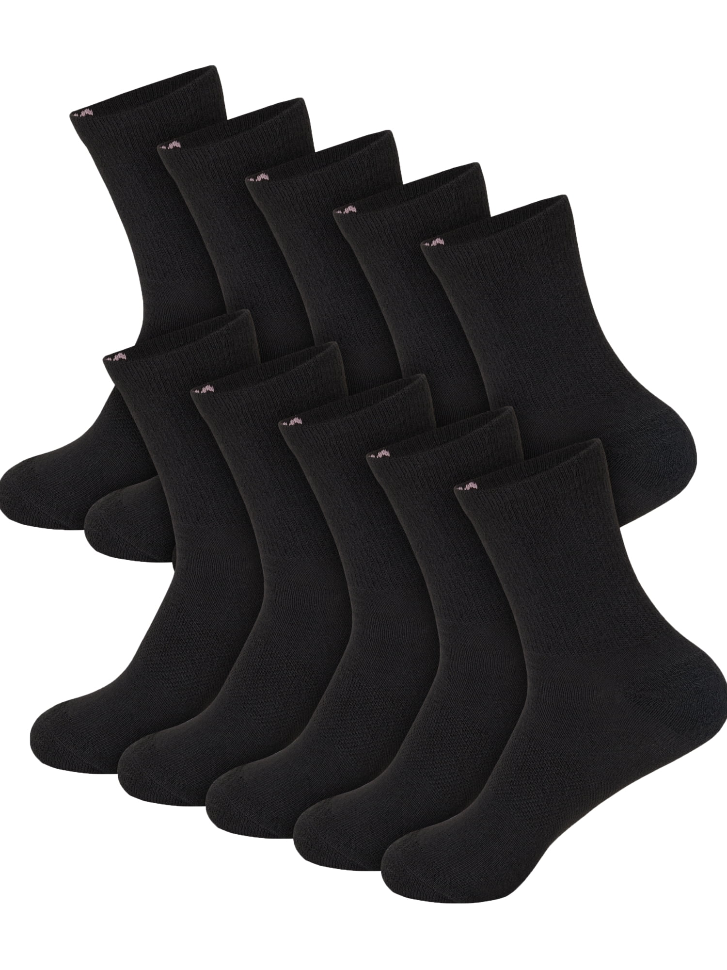 ずっと気になってた Hanes 10 Cushion, Sole Full Socks, Crew Athletic Women's Clothing