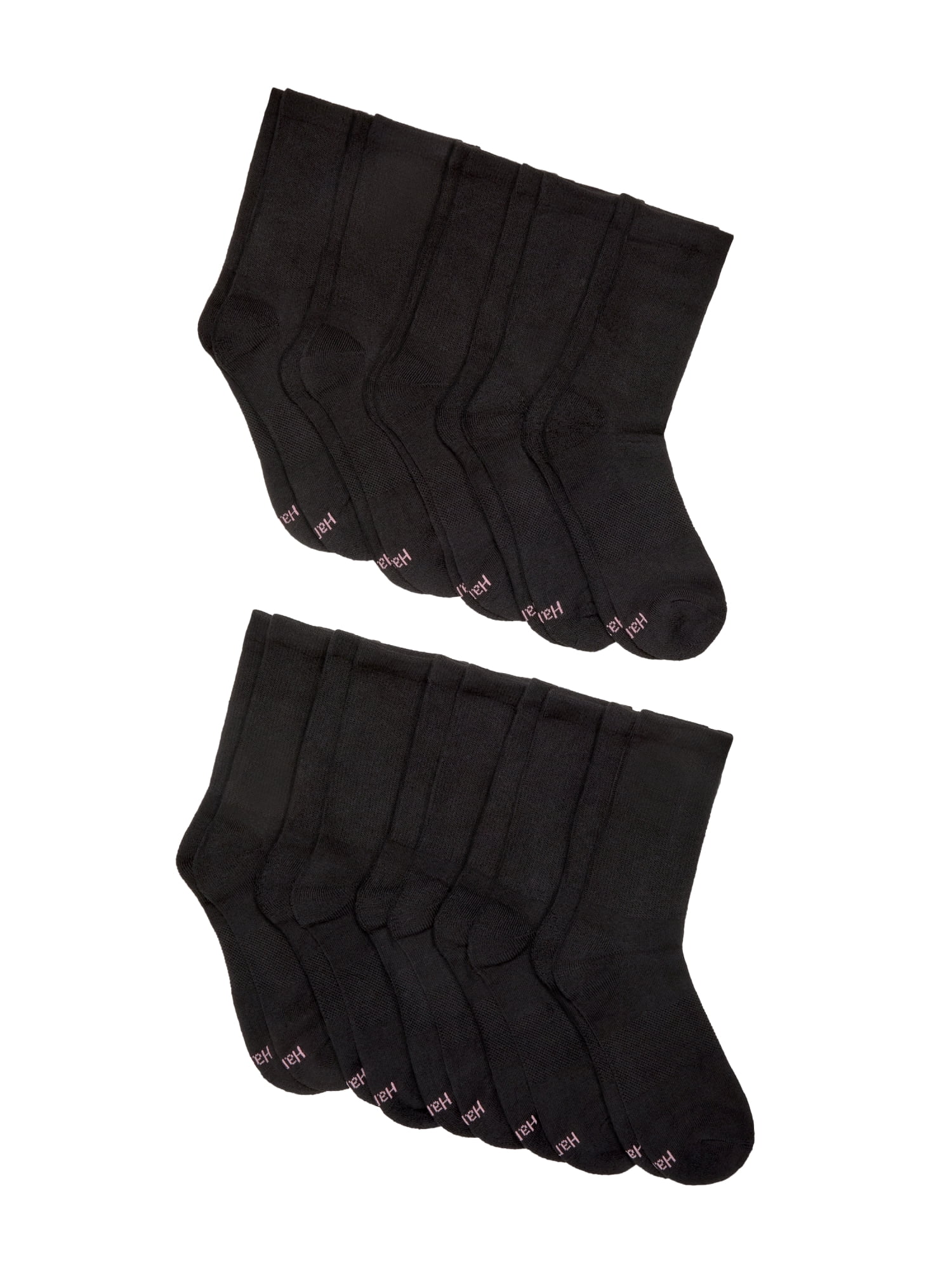 Women's Cushioned Crew Socks, Moves, 10-Pack, Size 5-9