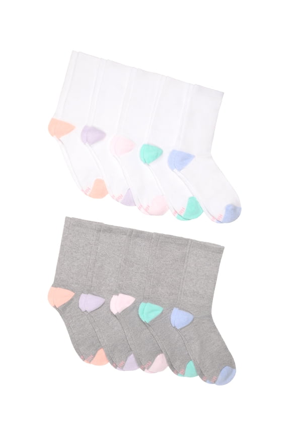 Women's Cushioned Crew Socks, Moves, 10-Pack, Size 5-9