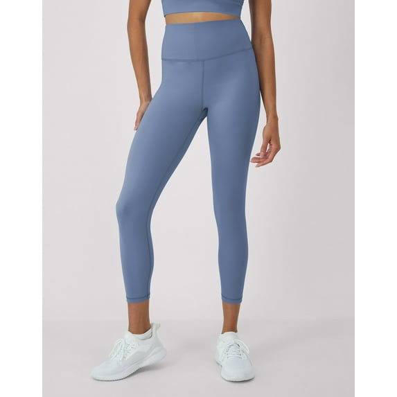 Hanes Moves Women's 7/8 Leggings with Internal Pocket, 25" Blue Dive S