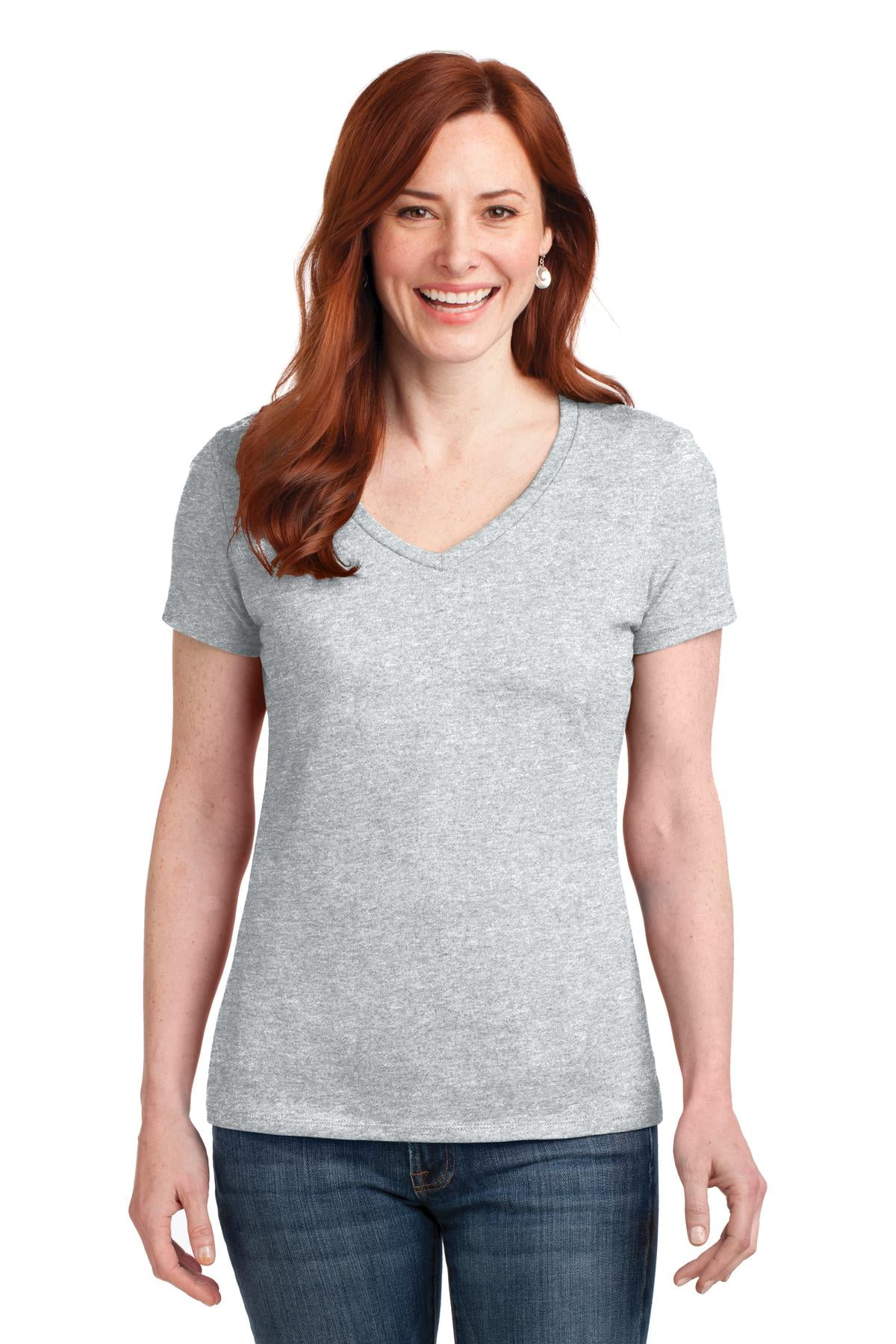 Hanes Women's Nano-T Cotton V-Neck T-Shirt - Walmart.com
