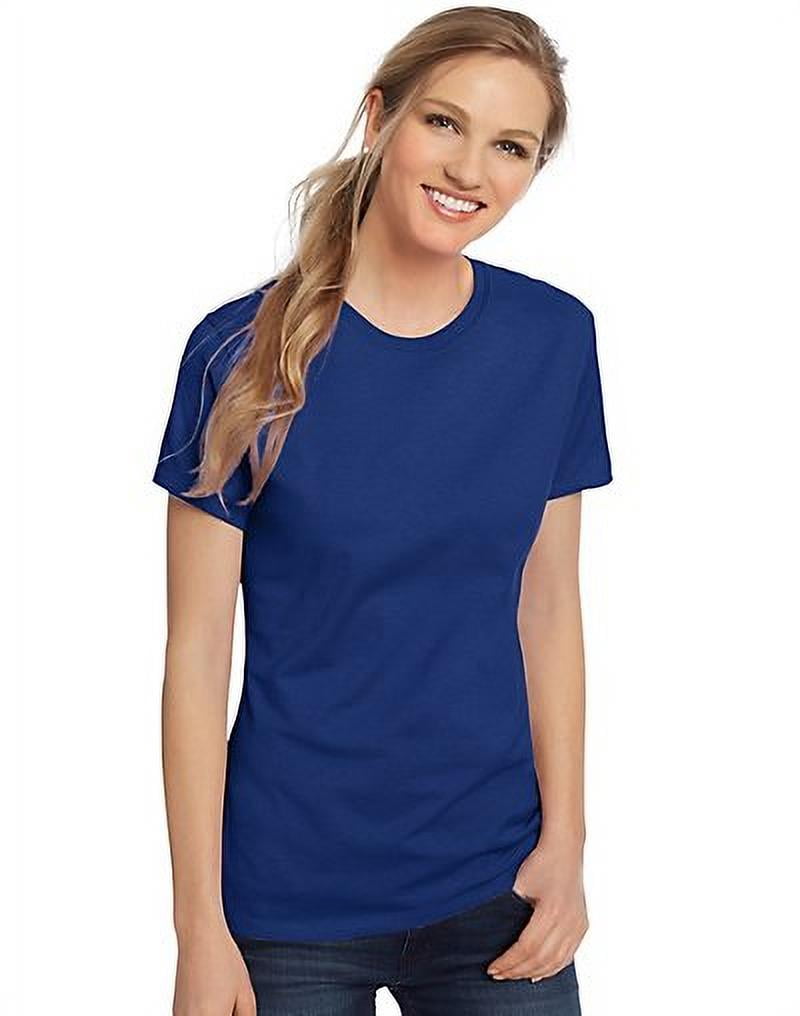 Hanes Women's Nano-T Short Perfect Sleeve T-Shirt - Walmart.com