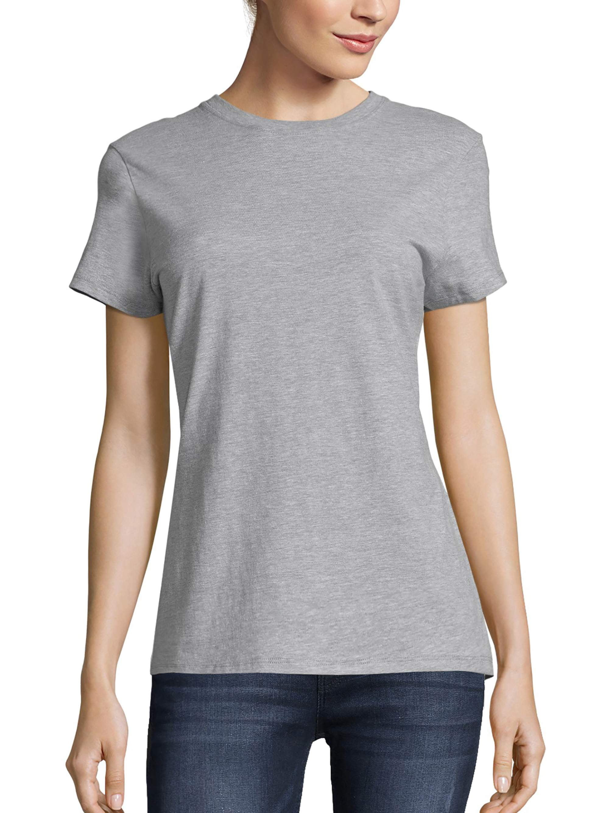 Hanes Women's Nano-T Short Perfect Sleeve T-Shirt - Walmart.com