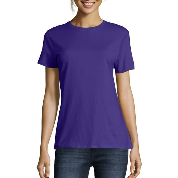Hanes Women's Nano-T Short Perfect Sleeve T-Shirt
