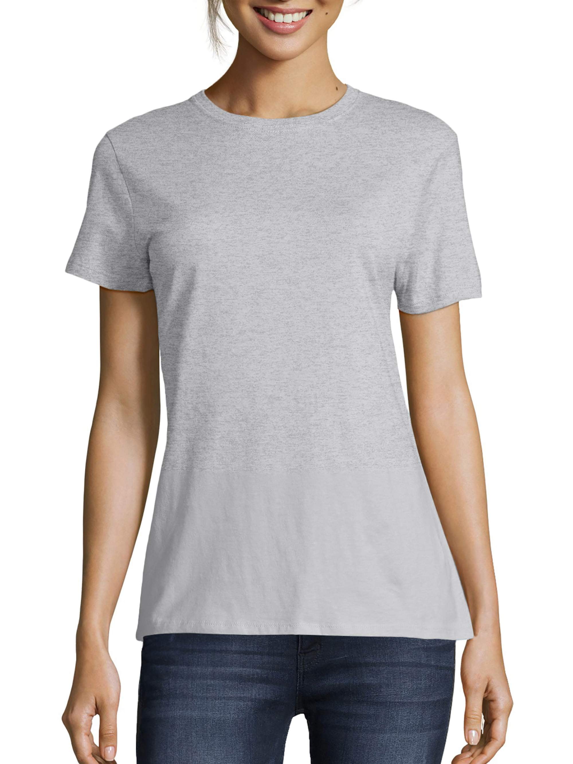Hanes Women's Nano-T Short Perfect Sleeve T-Shirt - Walmart.com