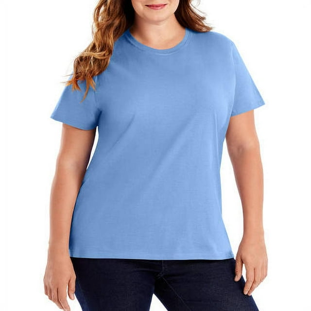 Hanes Women's Nano-T Short Perfect Sleeve T-Shirt - Walmart.com