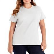 Hanes Sl04 Ladies' 4.5 Oz. 100 Ringspun Cotton Nano-T T-Shirt - Walmart.com