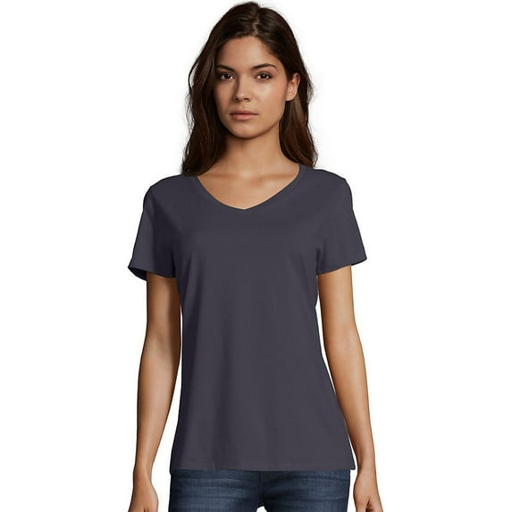 Hanes Women's Nano-T® V-Neck T-Shirt - S04V