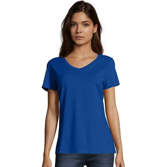 Hanes Women's Nano-T® V-Neck T-Shirt - S04V