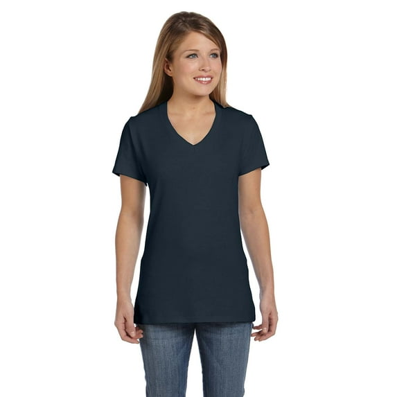 Hanes Women's Nano-T V-Neck T-Shirt