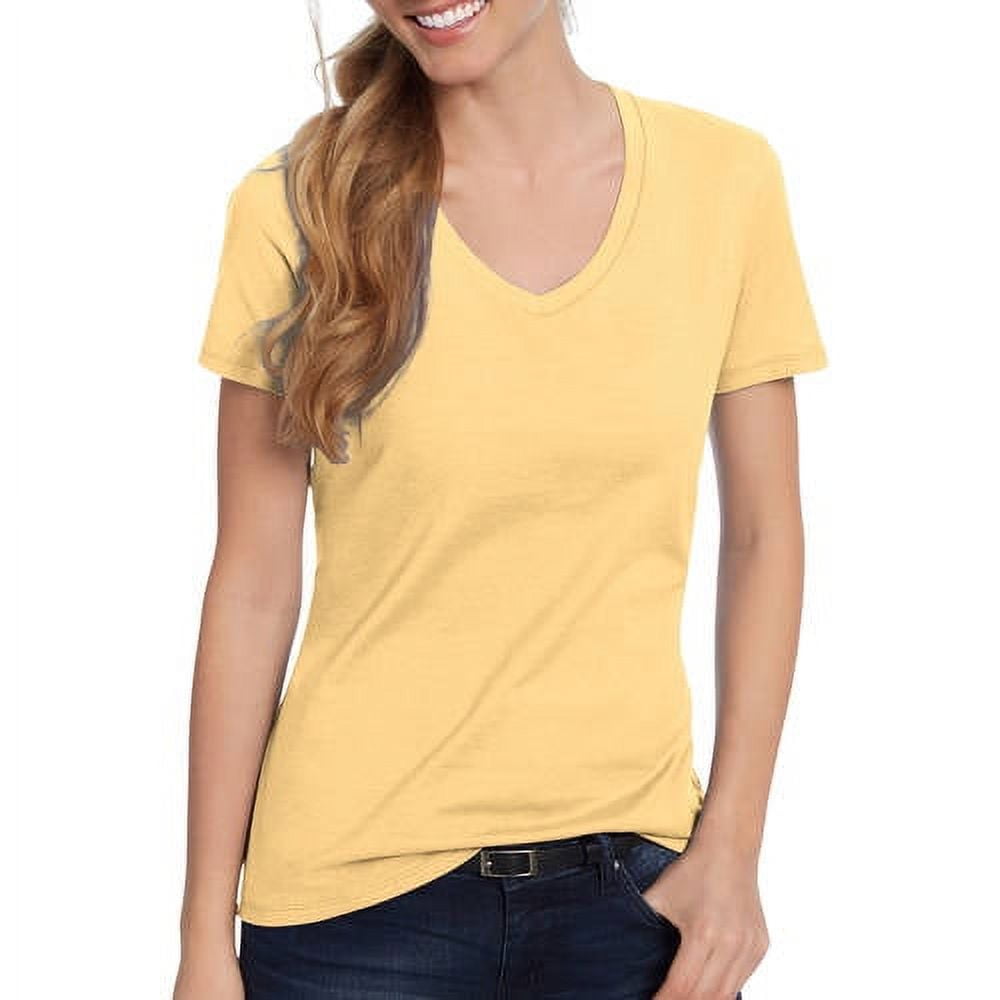 Hanes Women's Nano-T V-Neck T-Shirt - Walmart.com
