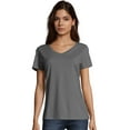 thumbnail image 1 of Hanes Women's Nano-T V-Neck T-Shirt, 1 of 5