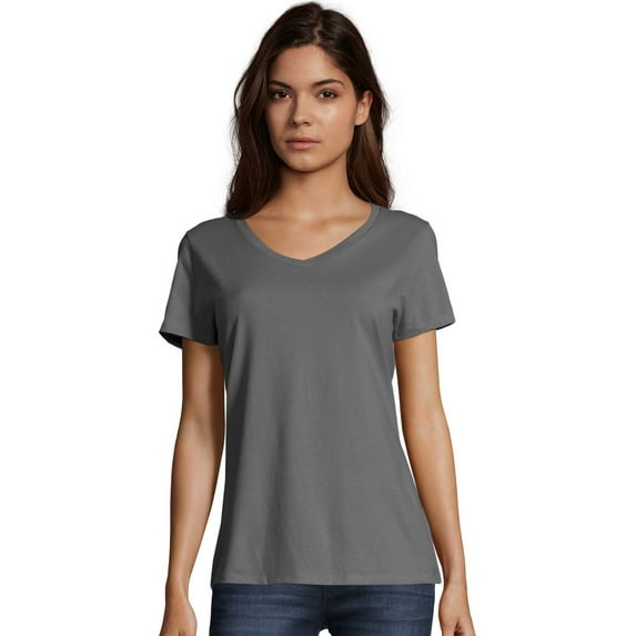Hanes Women's Nano-T V-Neck T-Shirt