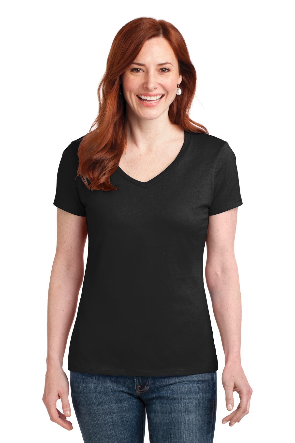 Hanes Women's Nano-T V-Neck T-Shirt - Walmart.com