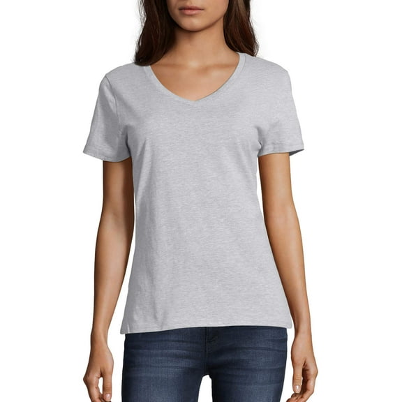 Hanes Women's Nano-T V-Neck T-Shirt