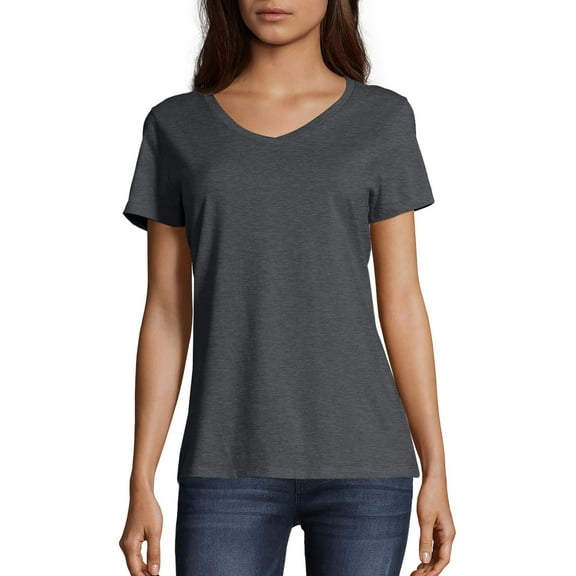 Hanes Women's Nano-T V-Neck T-Shirt