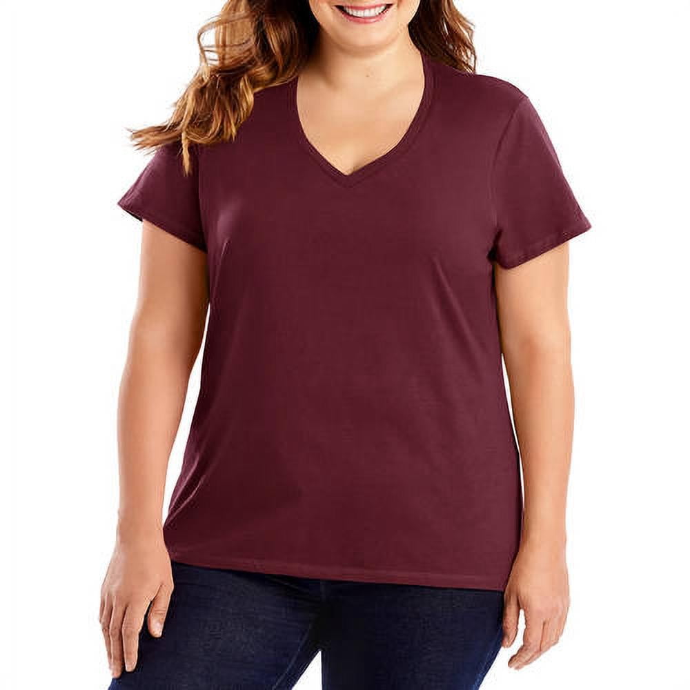 Hanes Women's NanoT VNeck TShirt