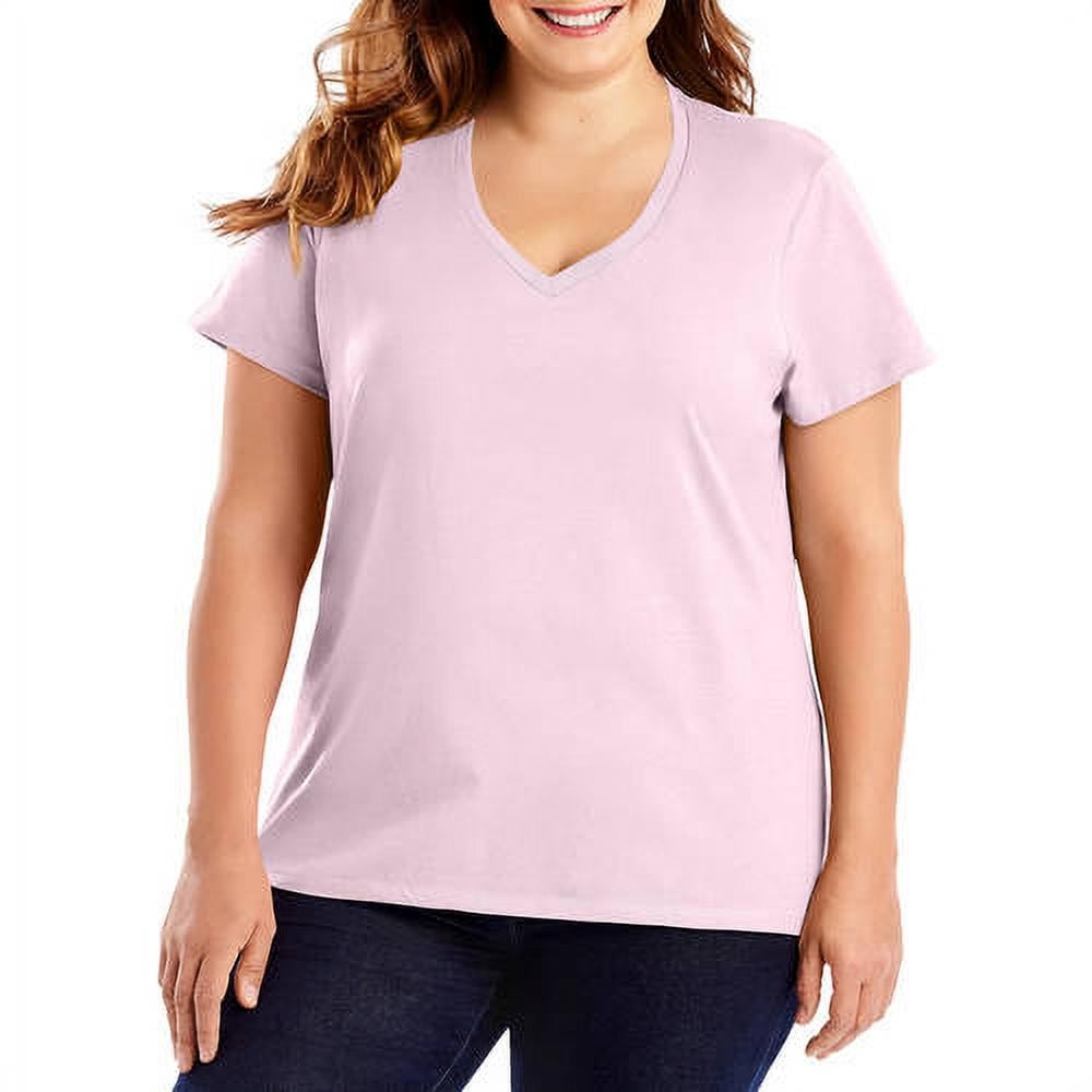 Hanes Women's Nano-T V-Neck T-Shirt - Walmart.com