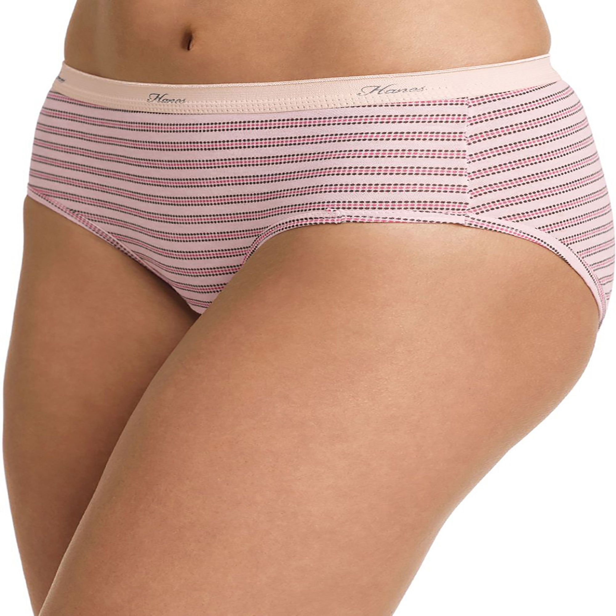 Hanes Women's No Ride Up Low Rise Cotton Brief 6-Pack, Style PP38AS