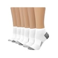 thumbnail image 1 of Hanes X-Temp Women's No Show Socks, Extended Sizes, 6-Pairs White 8-12, 1 of 6