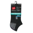 thumbnail image 1 of Hanes Women's No Show Socks 6-Pack Premium Performance Cushioned Black sz 5-9, 1 of 4