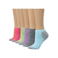 thumbnail image 1 of Hanes Comfort Fit Women's No-Show Socks, 6-Pairs Assorted Heather 5-9, 1 of 6