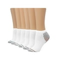thumbnail image 1 of Hanes Women's No-Show Socks 6-Pairs Comfort Fit Pack X-Temp Zone Cushioning, 1 of 6