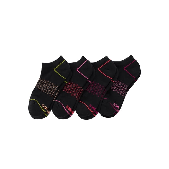Hanes Women's No Show Socks, Absolute Comfort, 4-Pack, Size 5-9