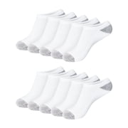 Hanes Women's No Show Socks, Cushioned, 10-Pack, Size 8-12