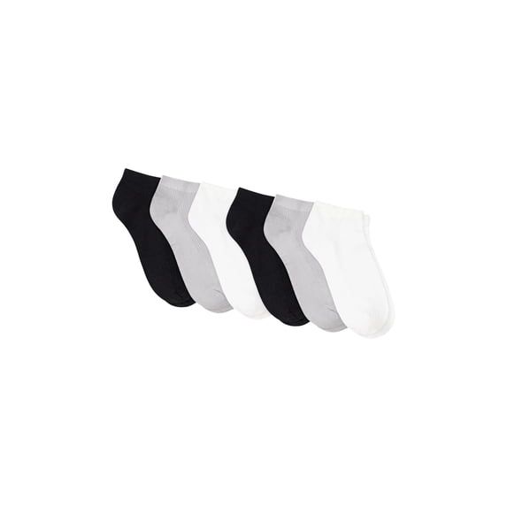 Hanes Women's No Show Socks, Originals Supersoft, 6-Pack, Size 5-9