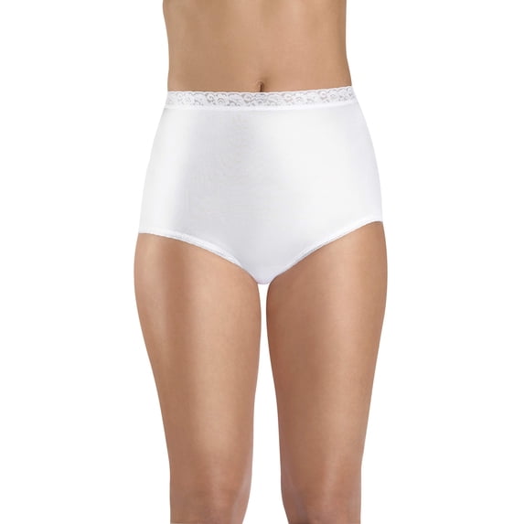 Hanes Women's Nylon Brief Panties 6-Pack
