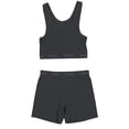 thumbnail image 1 of Hanes Women's Originals Supersoft Crop Top & Boxer Shorts Set, Comfywear Loungewear Set, 1 of 5