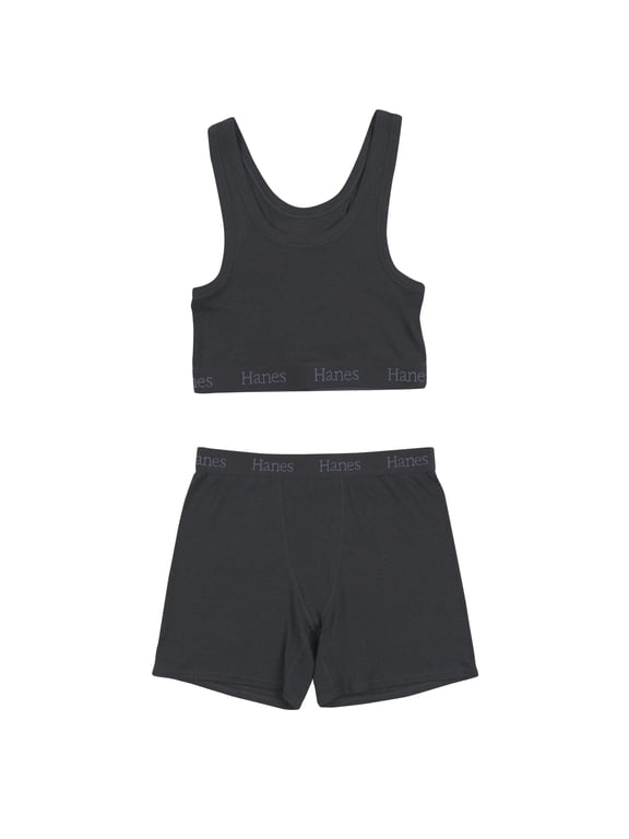 Women's Originals Supersoft Crop Top & Boxer Shorts Set, Comfywear Loungewear Set