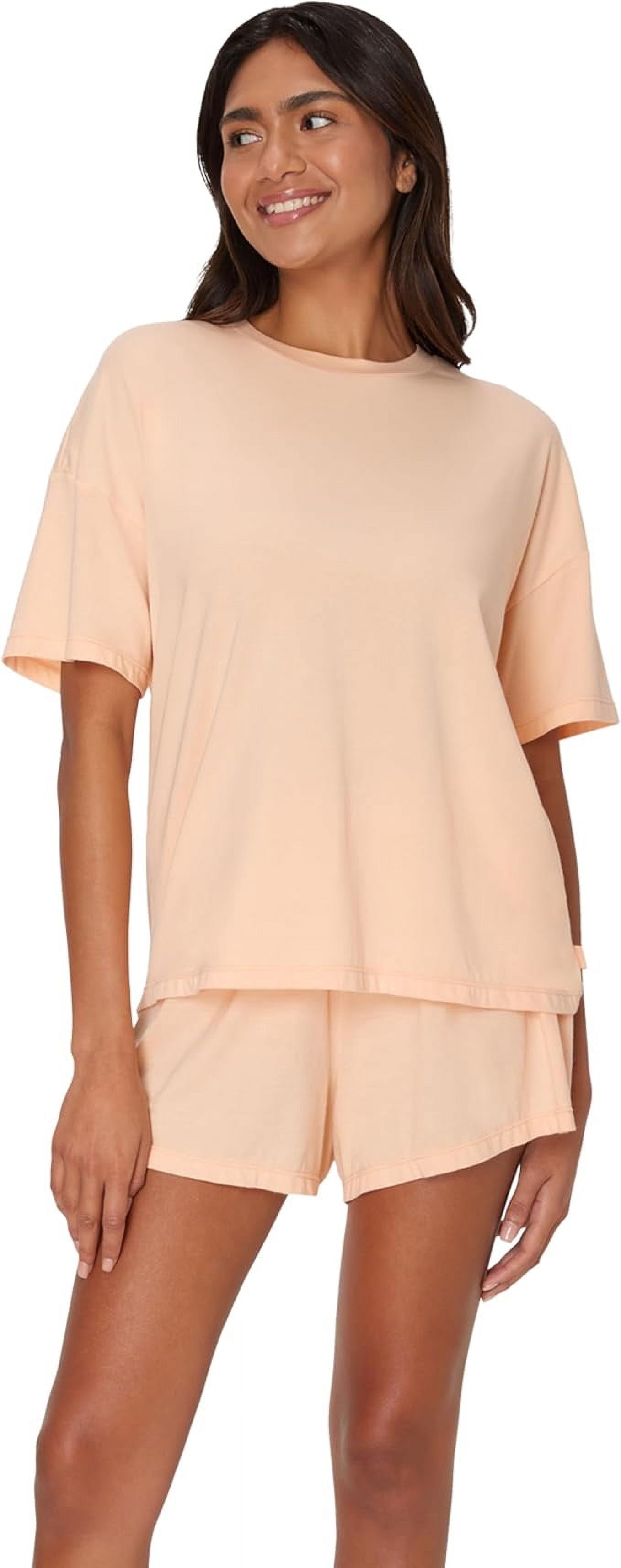 Hanes Women's Originals SuperSoft Comfywear Lounge Boxy T-Shirt & Sleep ...