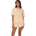 thumbnail image 1 of Hanes Women's Originals SuperSoft Comfywear Lounge Boxy T-Shirt & Sleep Shorts Set, 1 of 1
