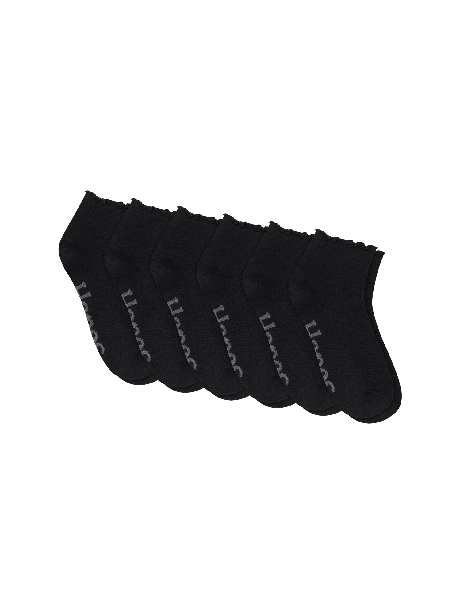 Hanes Women's Comfort Fit Ankle Socks, Extended Size 10-Pack