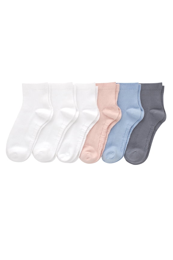 Women's Originals Supersoft Ankle Flat Knit Socks, Extended Size 6-Pack