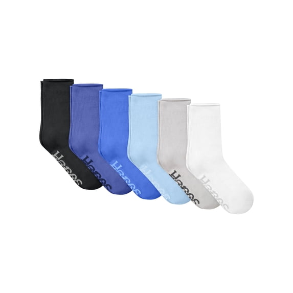 Hanes Women's Crew Socks, Originals Supersoft, 6-Pack, Size 5-9