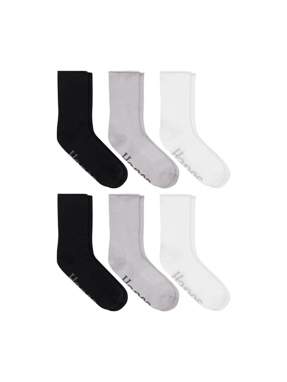 Women's Crew Socks, Originals Supersoft, 6-Pack, Size 5-9